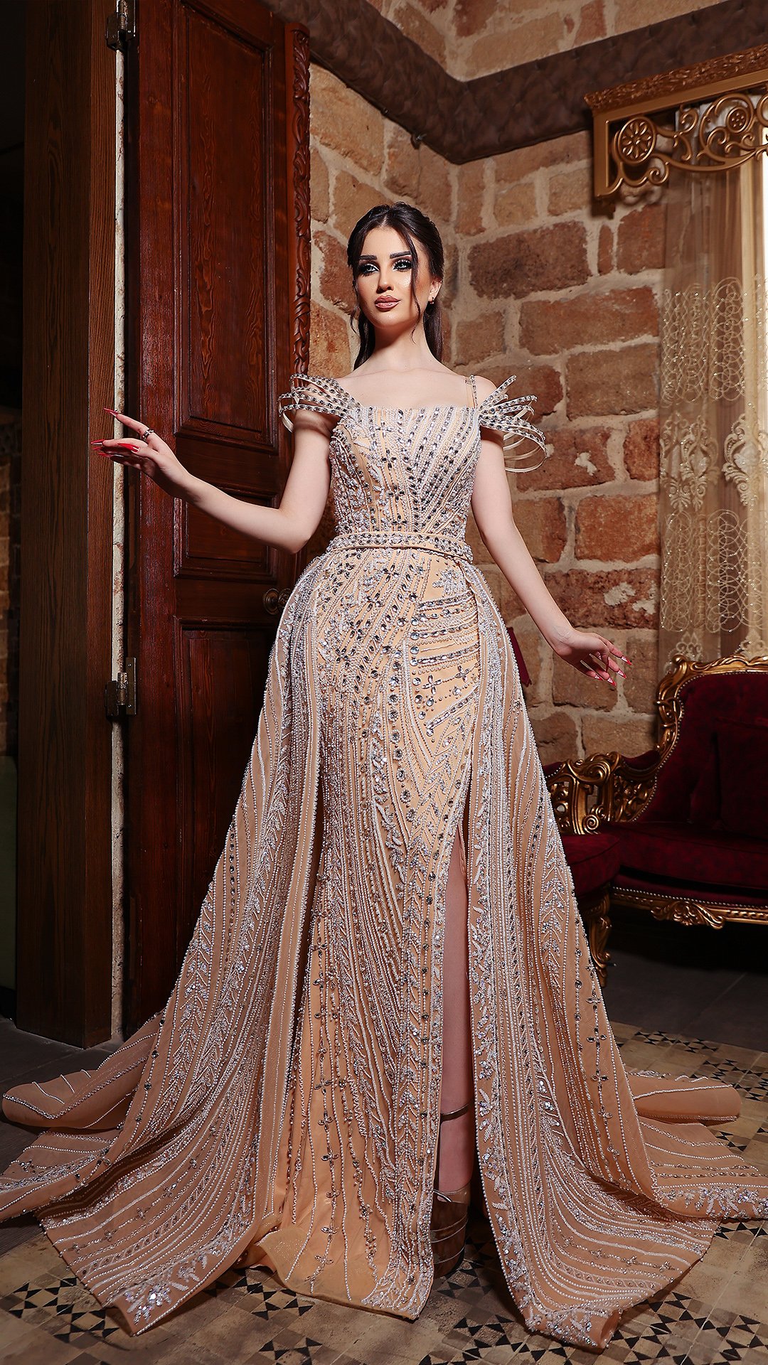 Golden Elegance Under the Lights