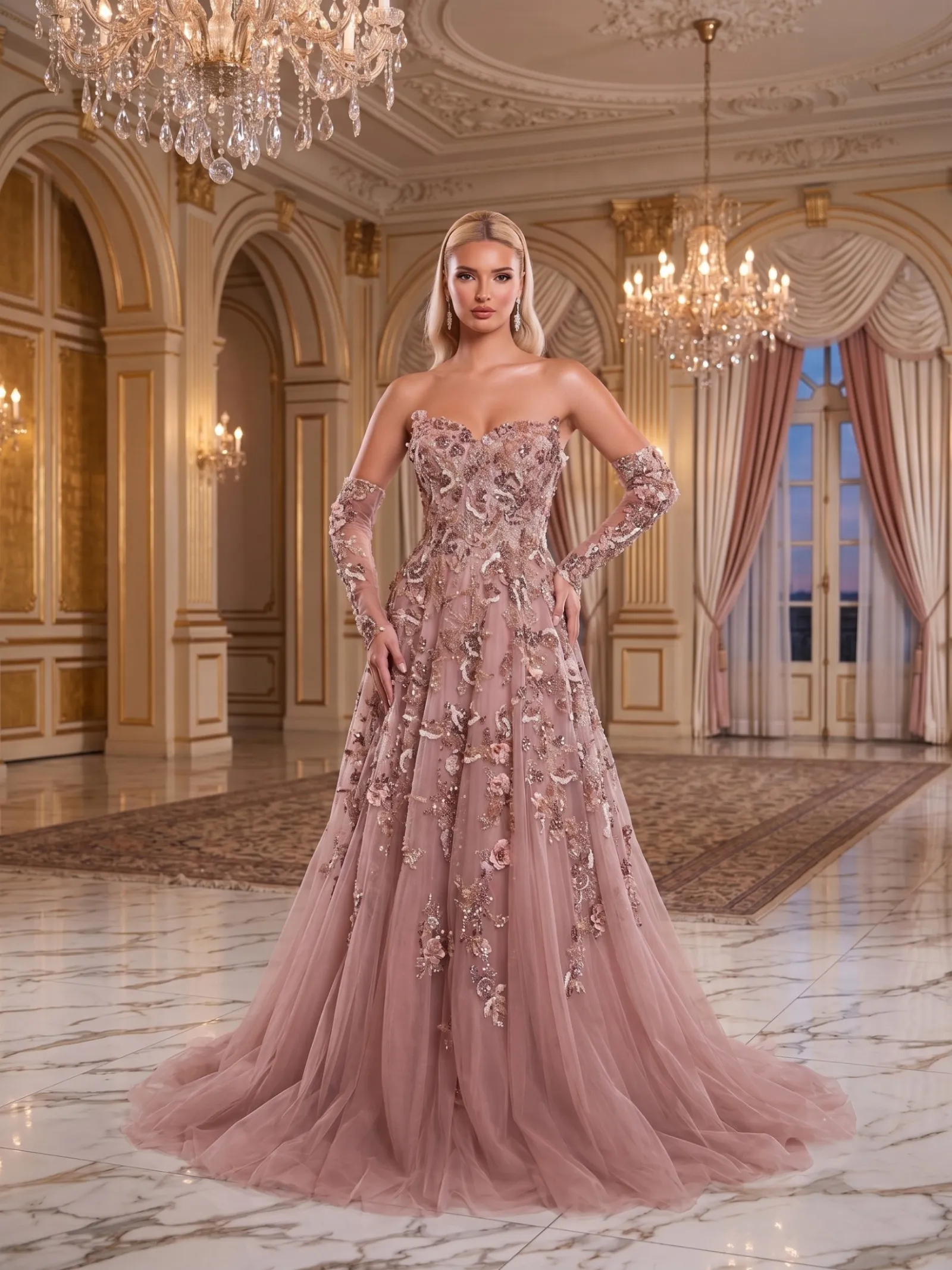 The Velvet Floral Mauve